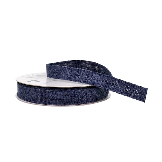 3/8" x 7yd. Faux Linen Ribbon by Celebrate It